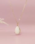 Glisten Drop: Teardrop Breastmilk Gold Necklace