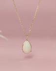 Glisten Drop: Teardrop Breastmilk Gold Necklace