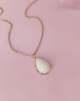 Glisten Drop: Teardrop Breastmilk Gold Necklace