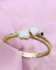 Heart's Glow: Birthstone Breast Milk Ring