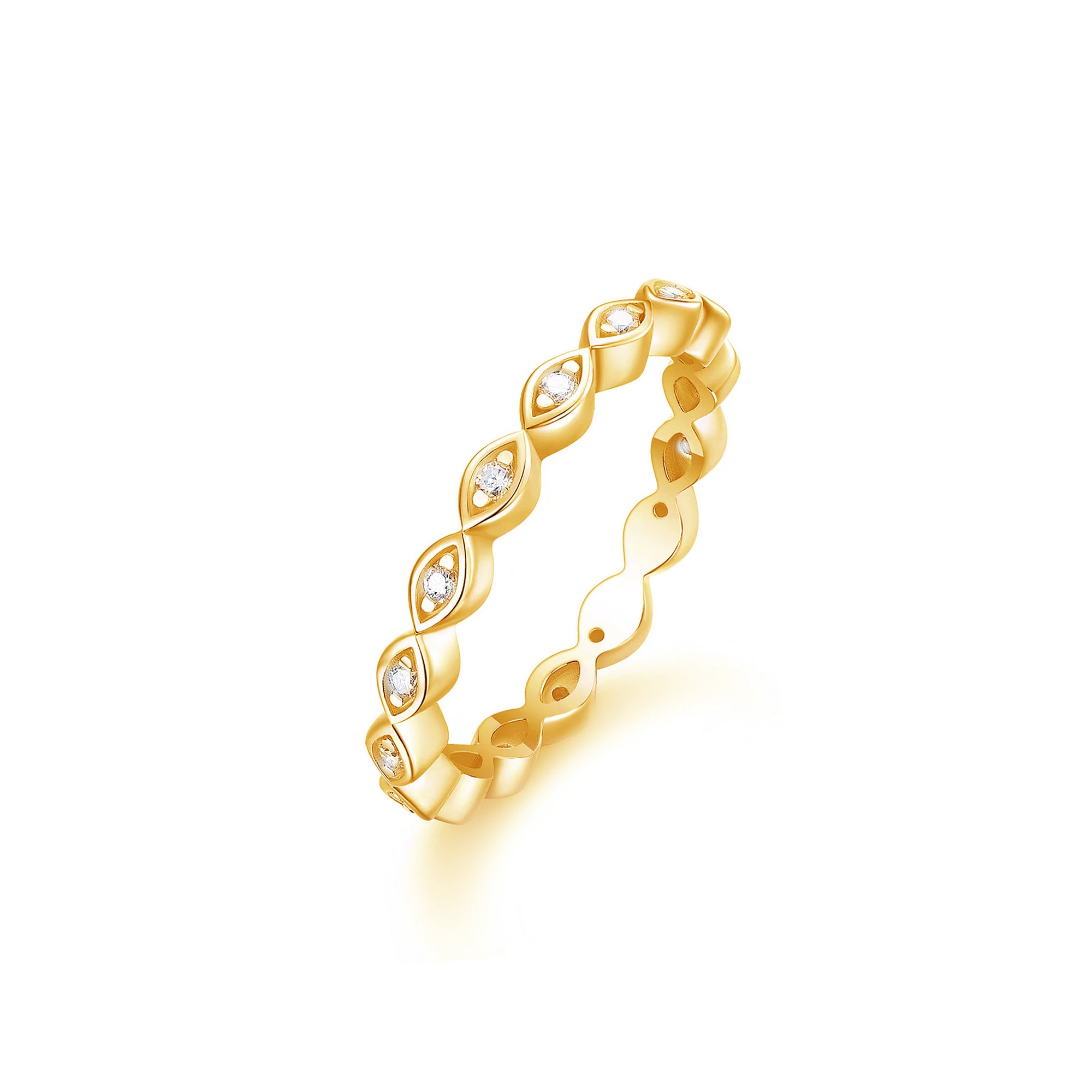 Lace of Legacy : Full Band Birthstone Stackable Moissanite Ashes Ring