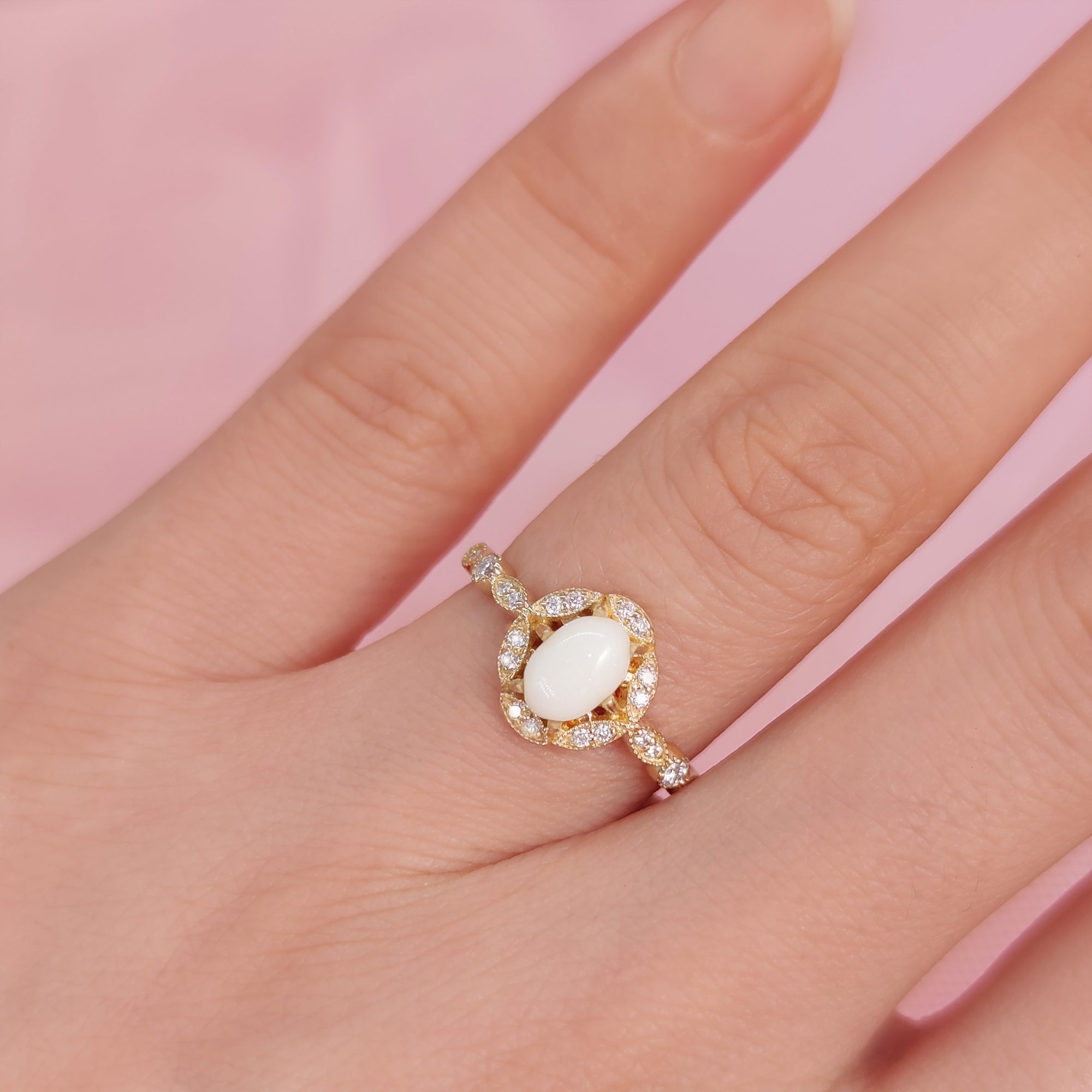 Personalized Breastmilk Ring - Eternal Blossom