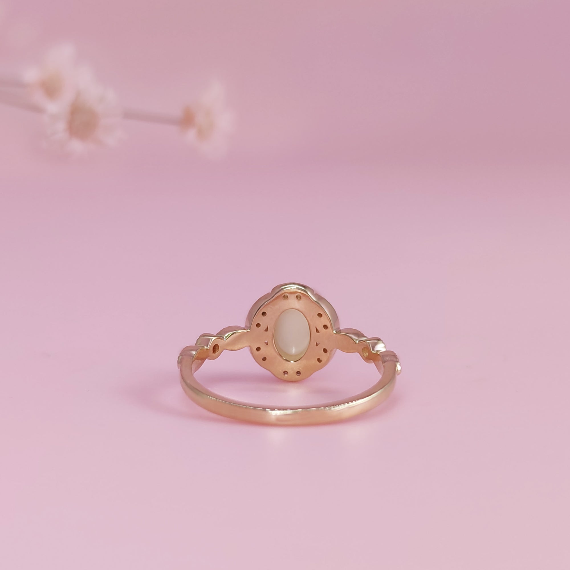Personalized Breastmilk Ring - Eternal Blossom