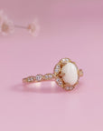 Personalized Breastmilk Ring - Eternal Blossom