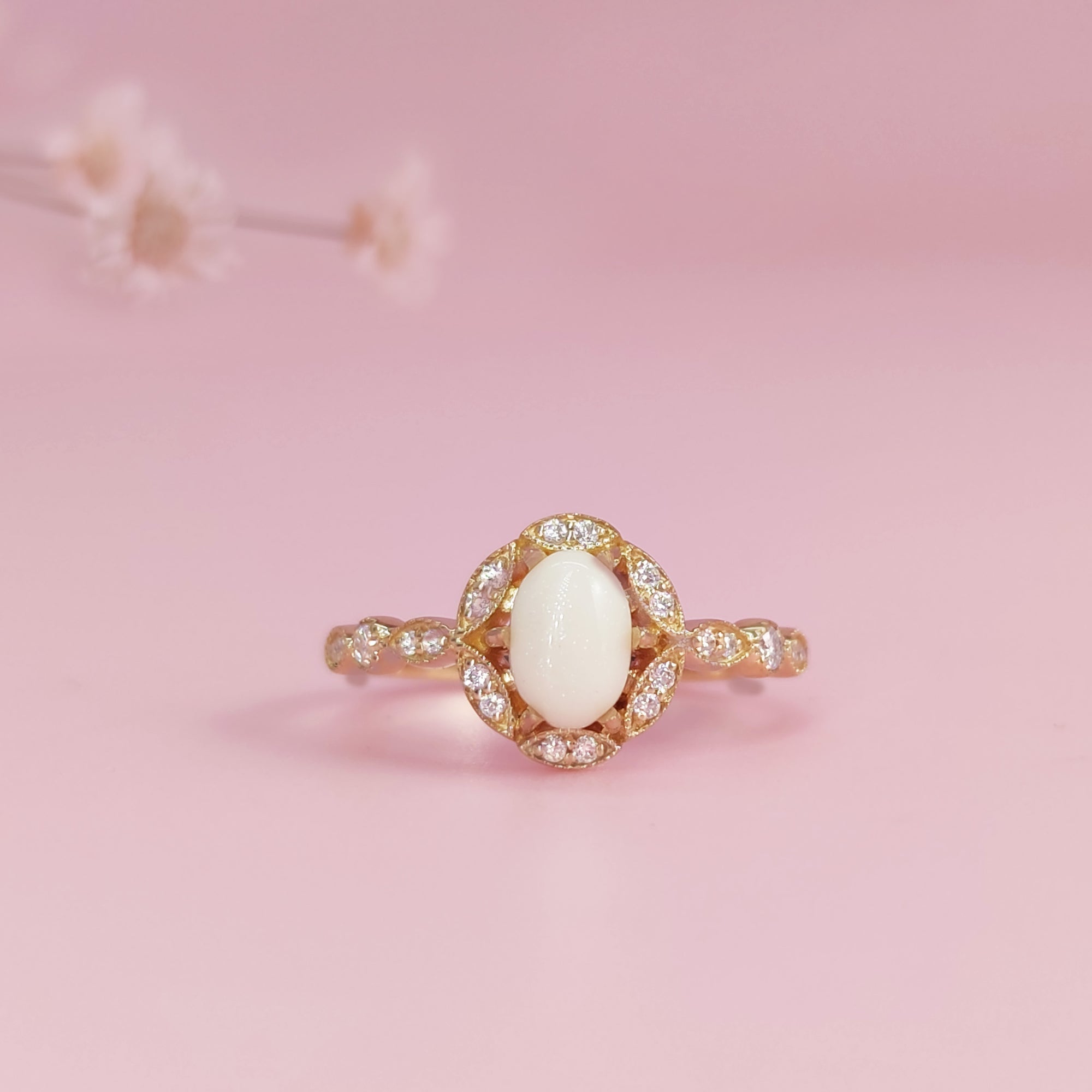 Personalized Breastmilk Ring - Eternal Blossom