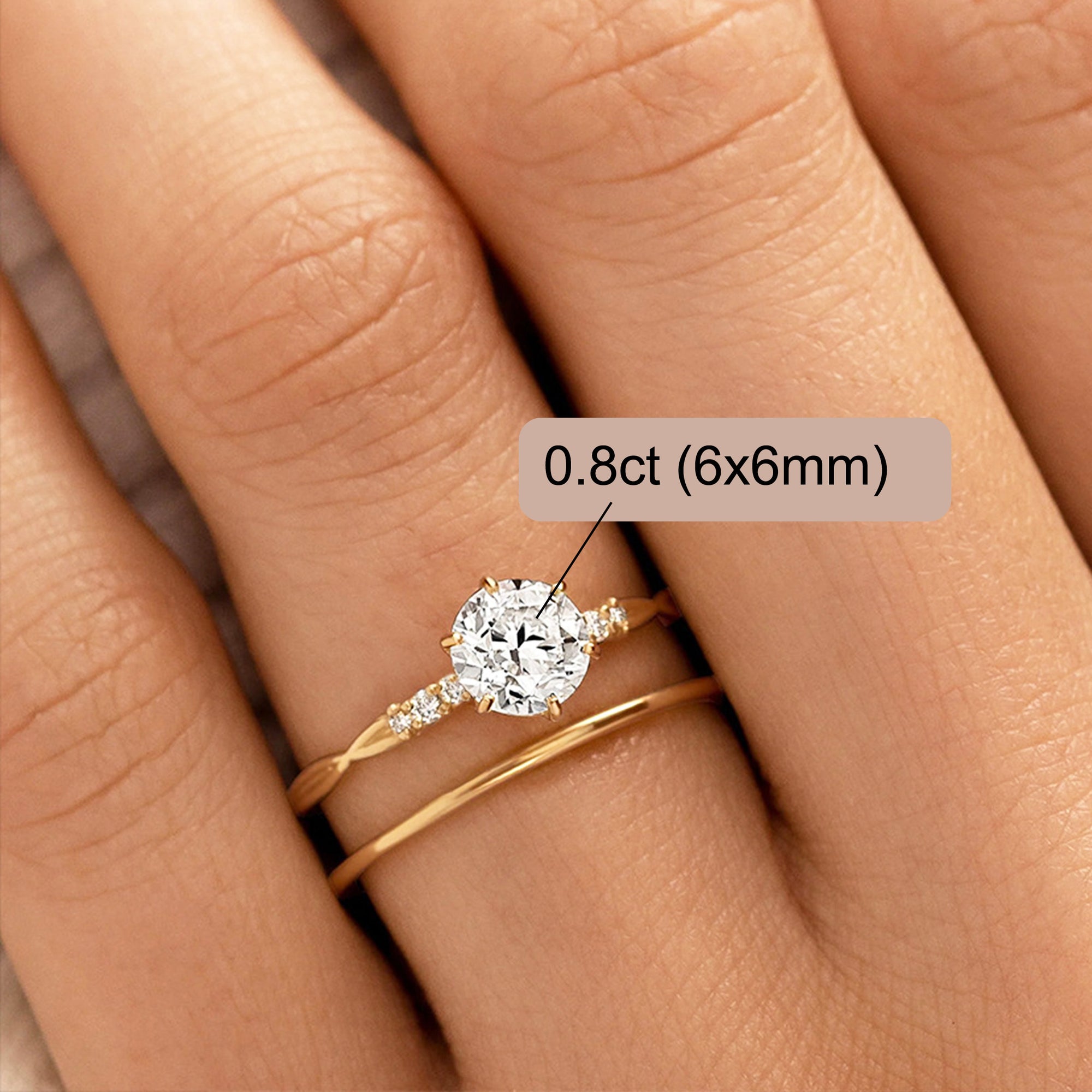 Sun Embracing: Round Cut Moissanite Ashes Ring