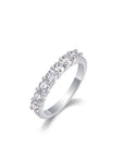 Endless Devotion:Half Band Birthstone Stackable Moissanite Ashes Ring