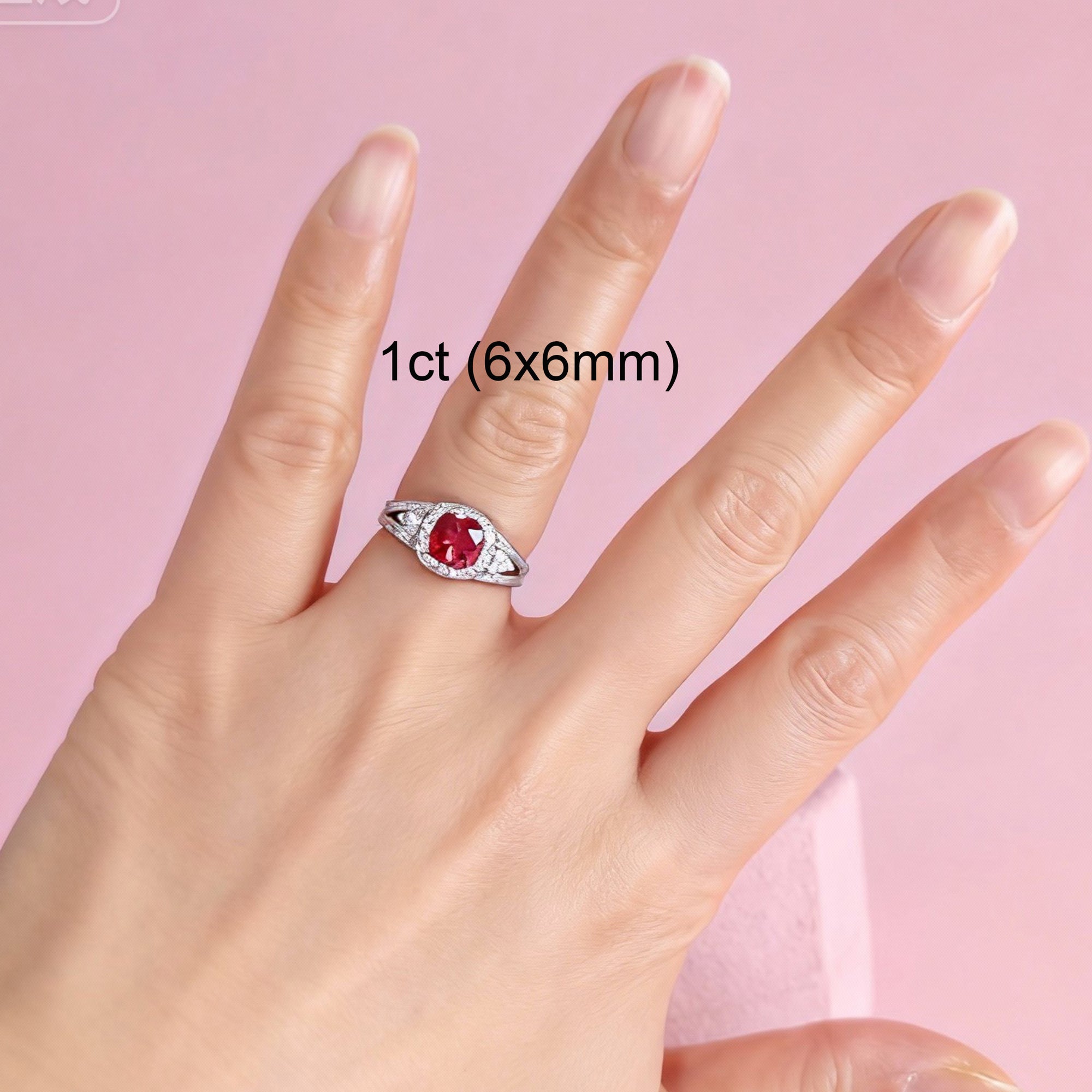 Mystic Aurora: Cushion Cut Moissanite Ashes Ring