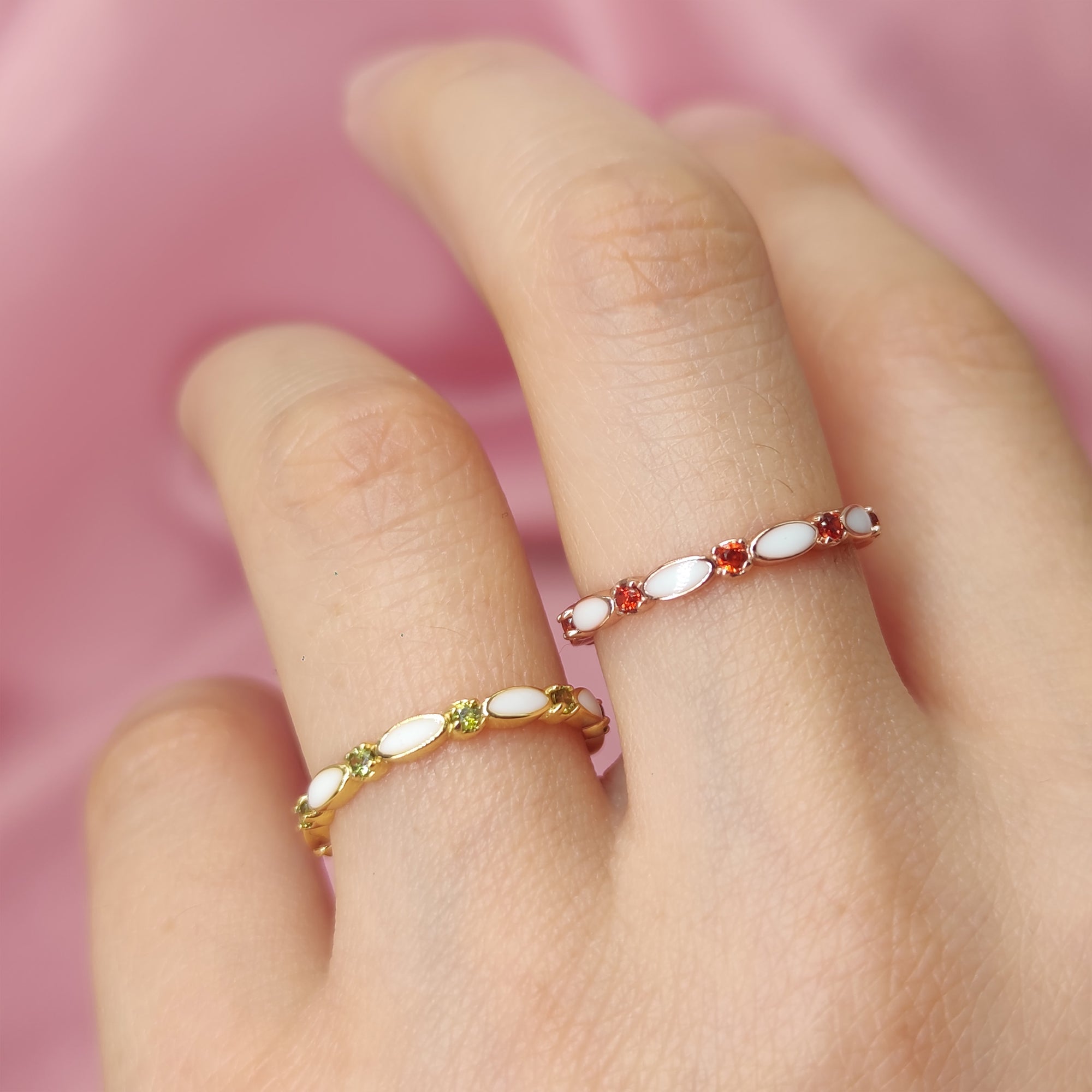 Endless Love: Sterling Silver Full Band Birthstone Breast Milk Ring