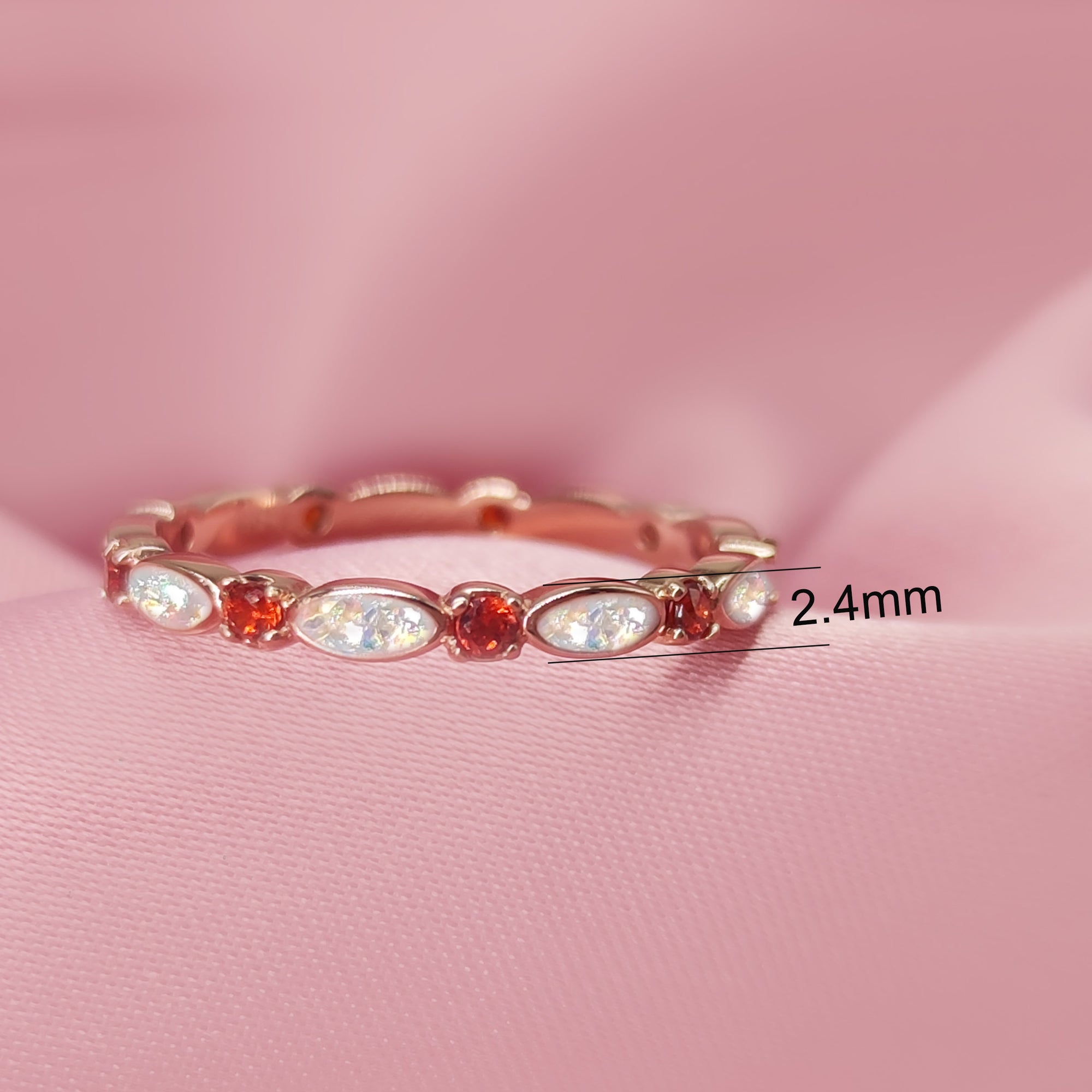 Amor infinito: Anillo de cenizas con piedra de nacimiento