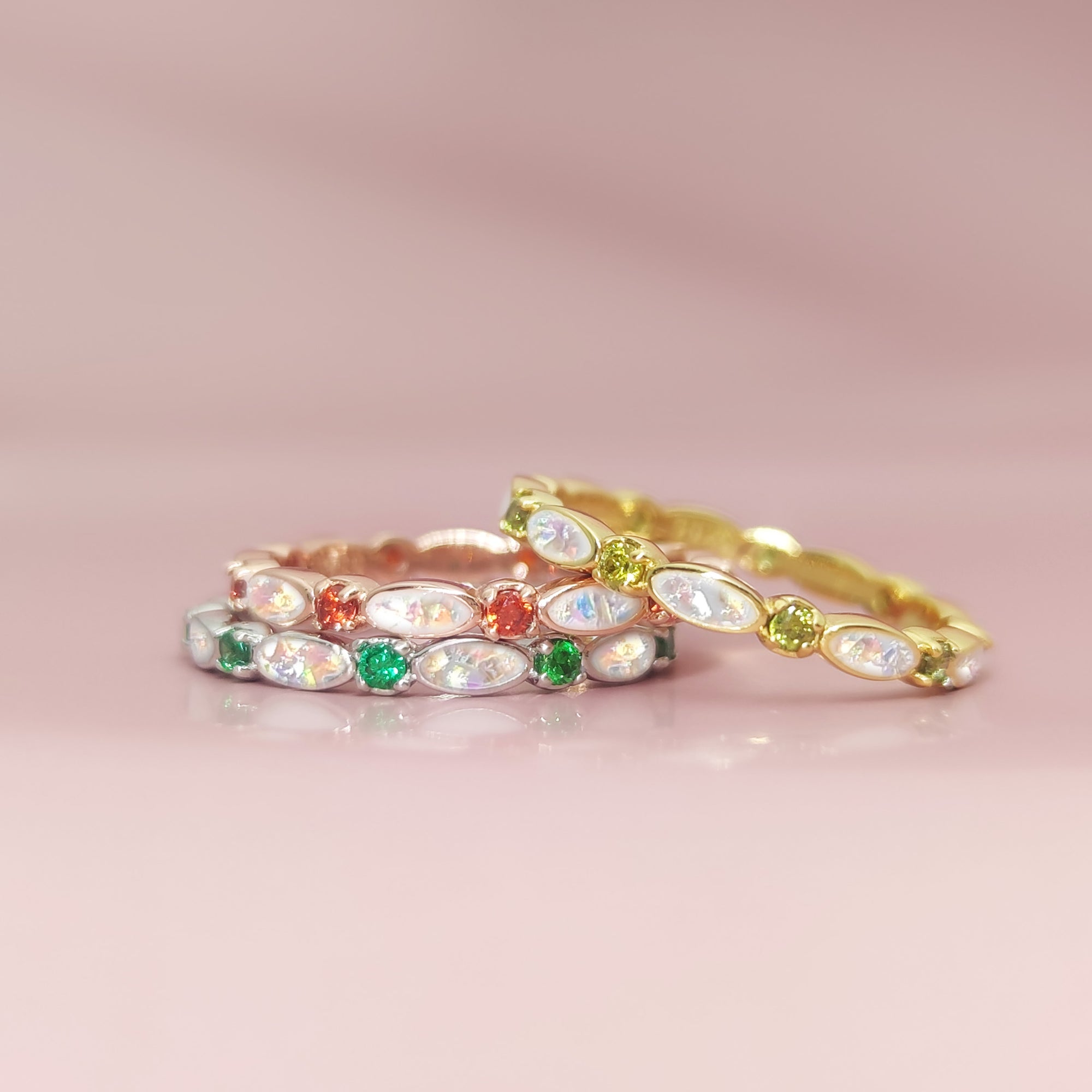 Amor infinito: Anillo de cenizas con piedra de nacimiento