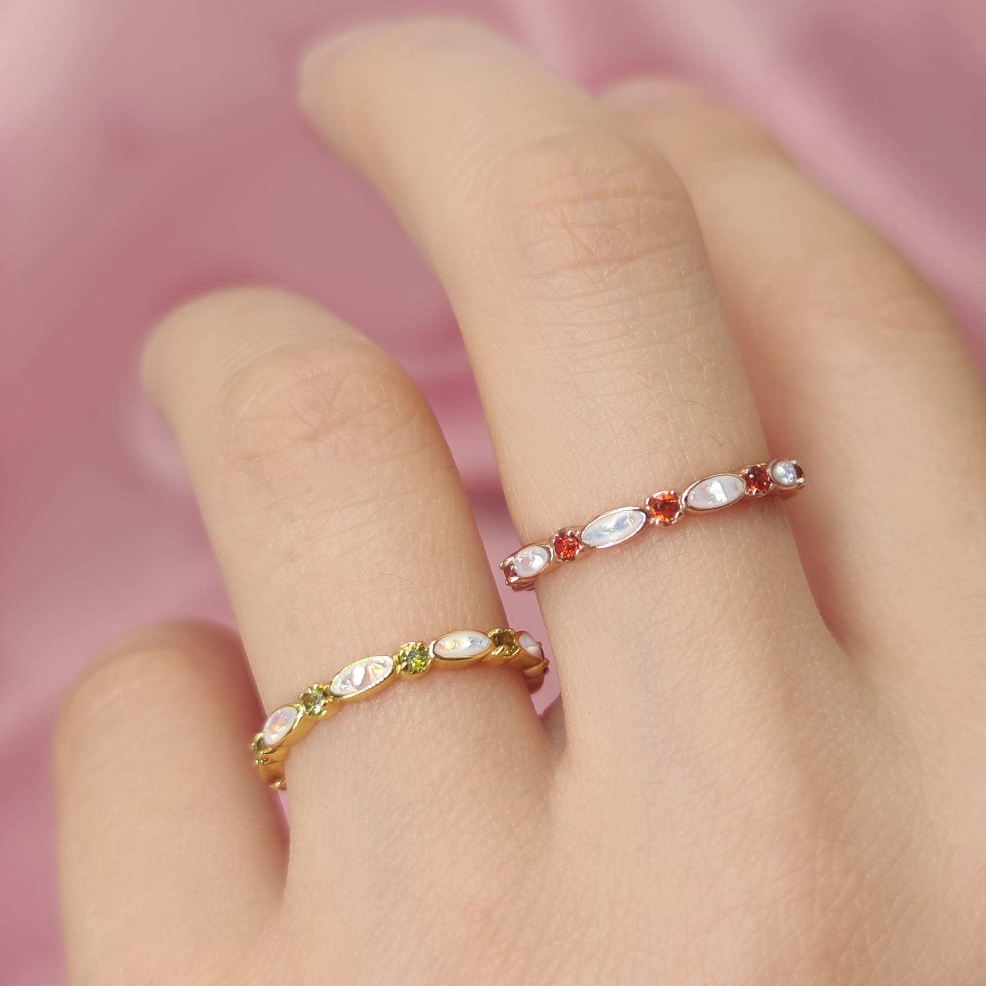 Amor infinito: Anillo de cenizas con piedra de nacimiento