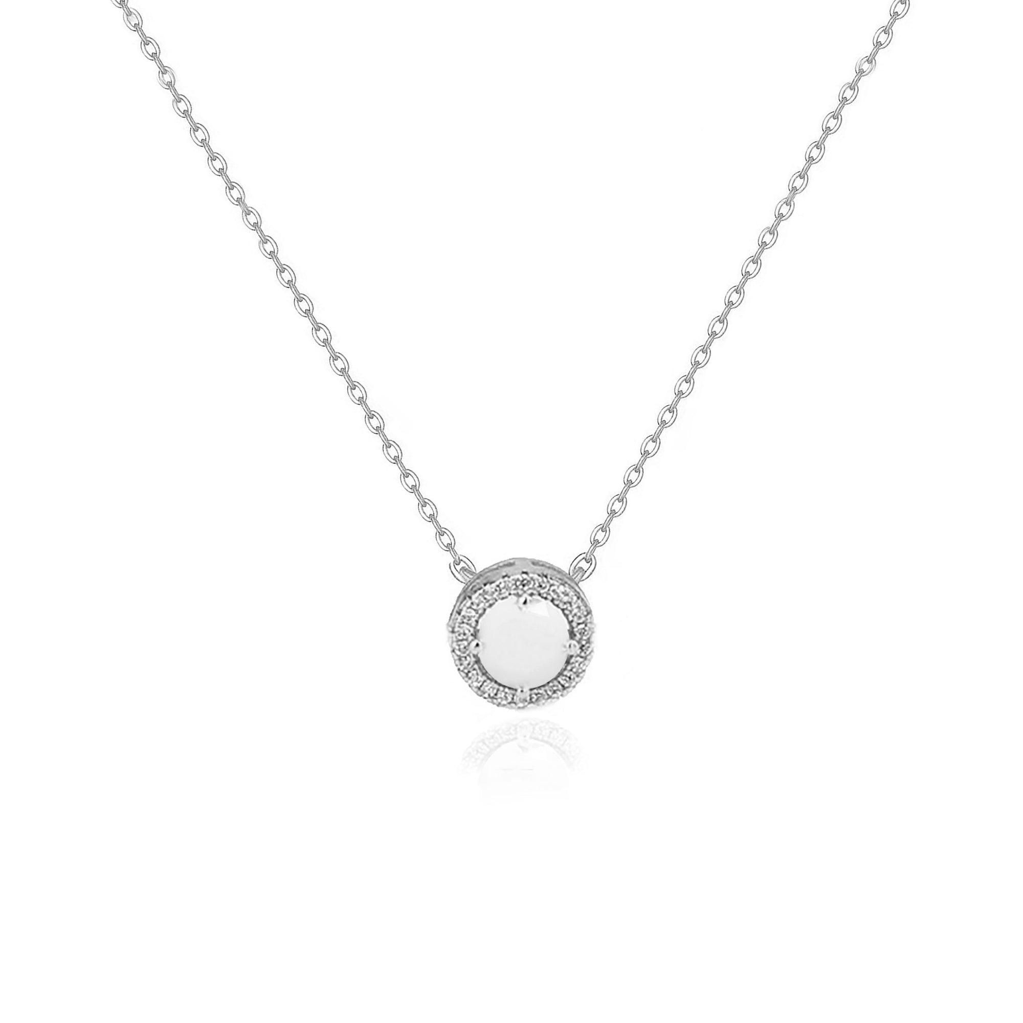 Collar de plata de ley con forma de lágrima y leche materna (kit DIY)