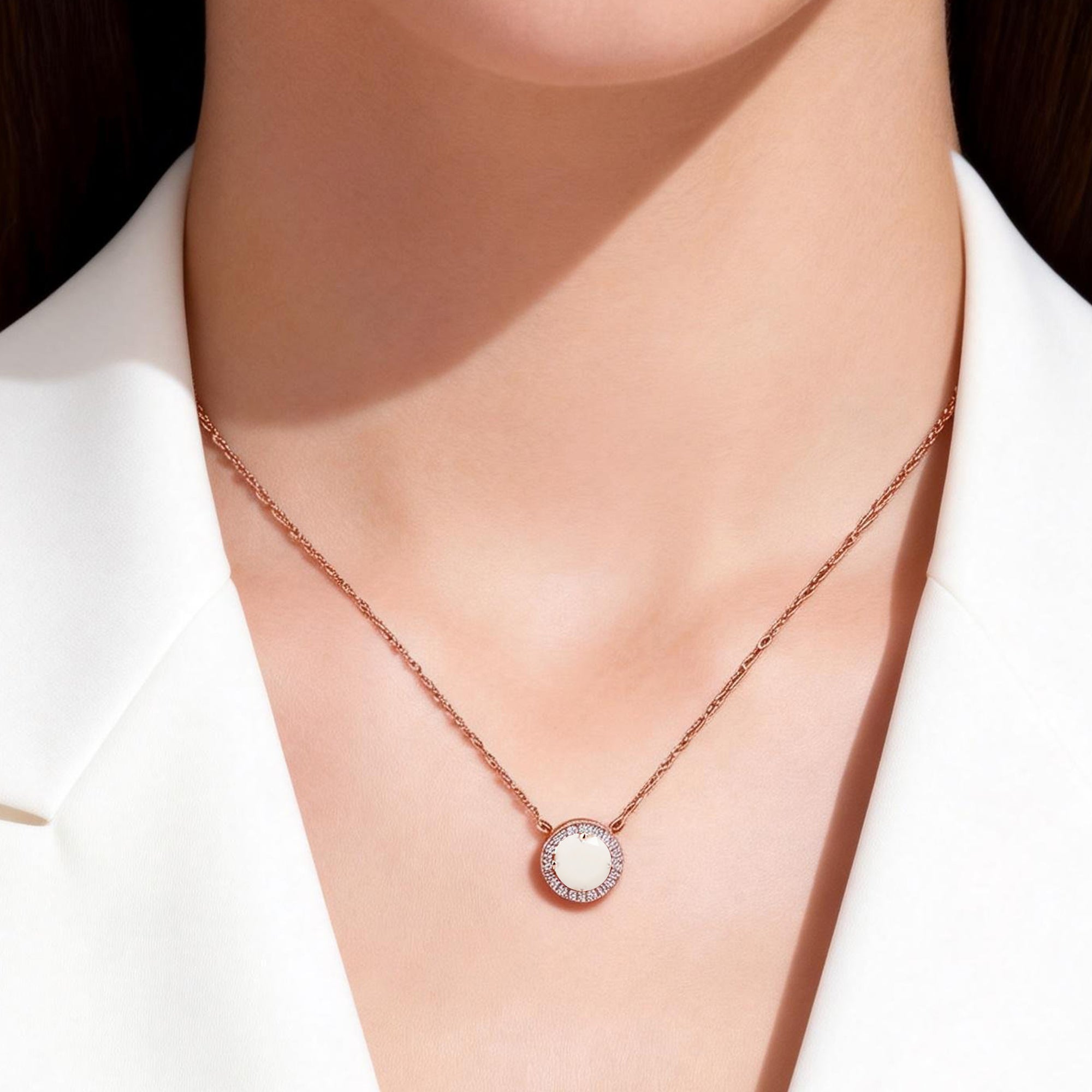 Collar de plata de ley con forma de lágrima y leche materna (kit DIY)