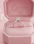 Celestial Spark: Round Cut Moissanite Ashes Ring