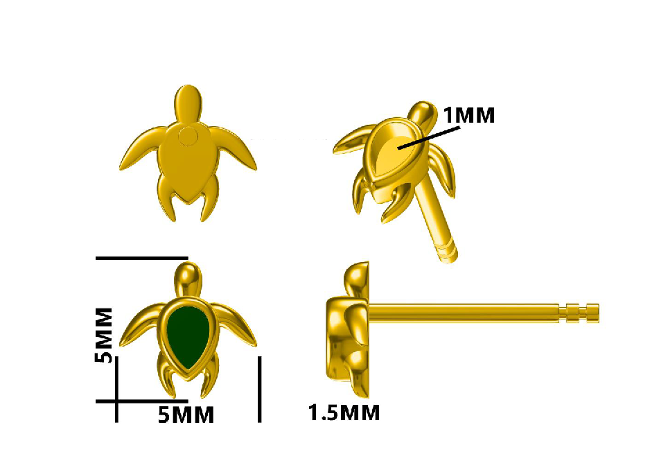 Customized listing For Amanda Ferguson : Solid Gold Ashes earrings