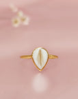 Classic Teardrop Pet Hair/Fur Gold Ring