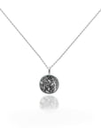 Sterling Silver Ashes Round Necklace (DIY KIT)