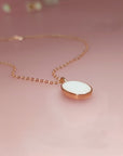 Sterling Silver Round Breastmilk Necklace (DIY KIT)