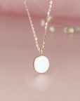 Sterling Silver Round Breastmilk Necklace (DIY KIT)