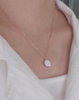 Sterling Silver Round Breastmilk Necklace (DIY KIT)