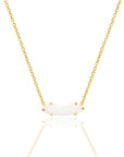 NourishingLove: Solid Gold Marquise Necklace