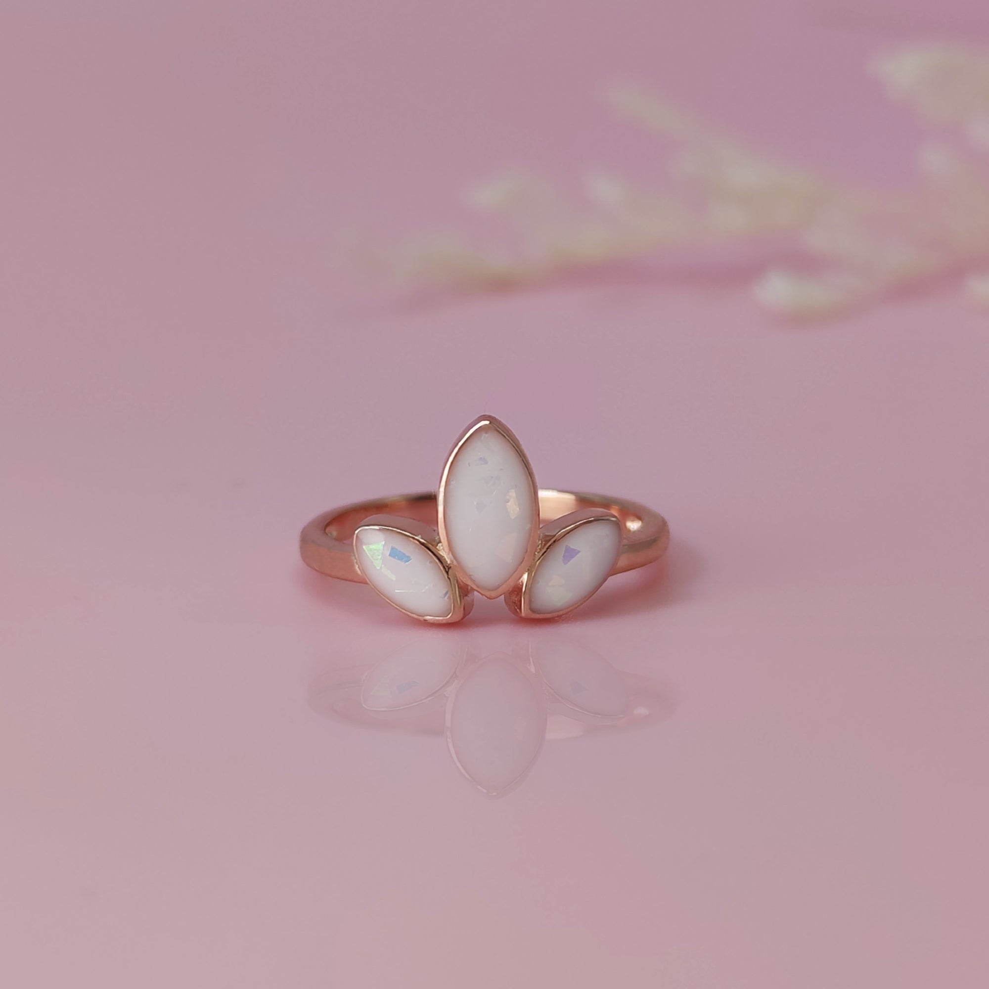 HeirloomClover : Solid Gold Clover Breastmilk  Ring