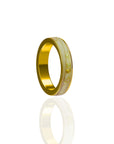 EternalBond: Channel Pet Hair/Fur Solid Gold Ring-3mm in width