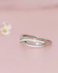 Sterling Silver X-Shape Breastmilk Ring (DIY KIT)