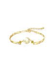 CelestialRemembrance: Gold Moon&Star Ashes Bracelet