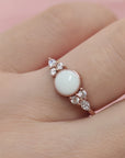 Anillo de plata de ley con forma de X para la lactancia materna (kit DIY)