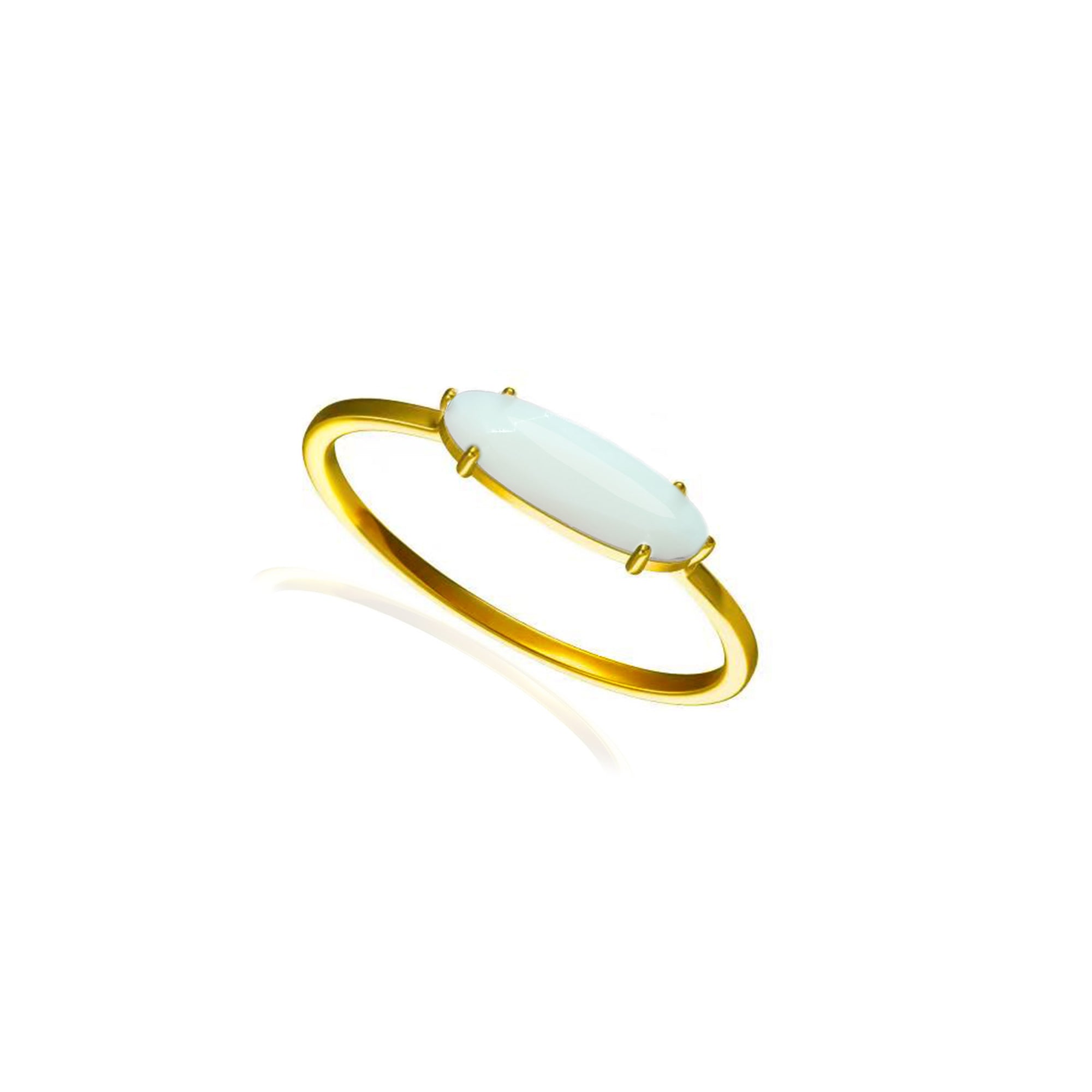 NourishingLove: Gold Marquise Breastmilk Ring