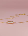 NourishingLove: Solid Gold Marquise Necklace