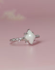 Sterling Silver Diamond Shape Breastmilk Ring (DIY KIT)