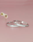 Bond Forever: Solid Gold Band Birthstone Breastmilk Stackable Ring-3mm in width