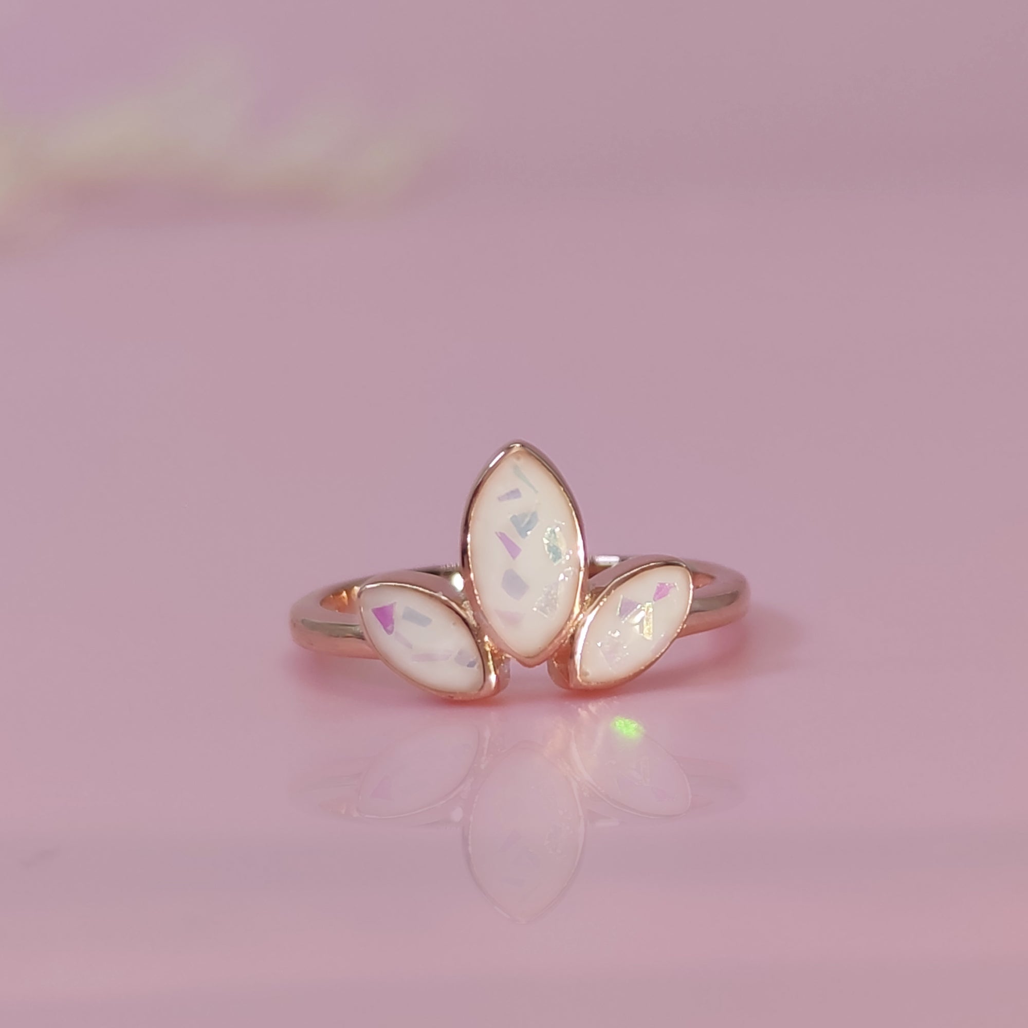 HeirloomClover : Solid Gold Clover Breastmilk  Ring