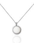 Sterling Silver Sunflower Breastmilk Necklace / Earrings (DIY KIT)