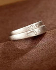 Tracks Love Band:Solid Gold Footprint Ring