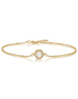 Eternal Glow: Solid Gold Ashes Bracelet