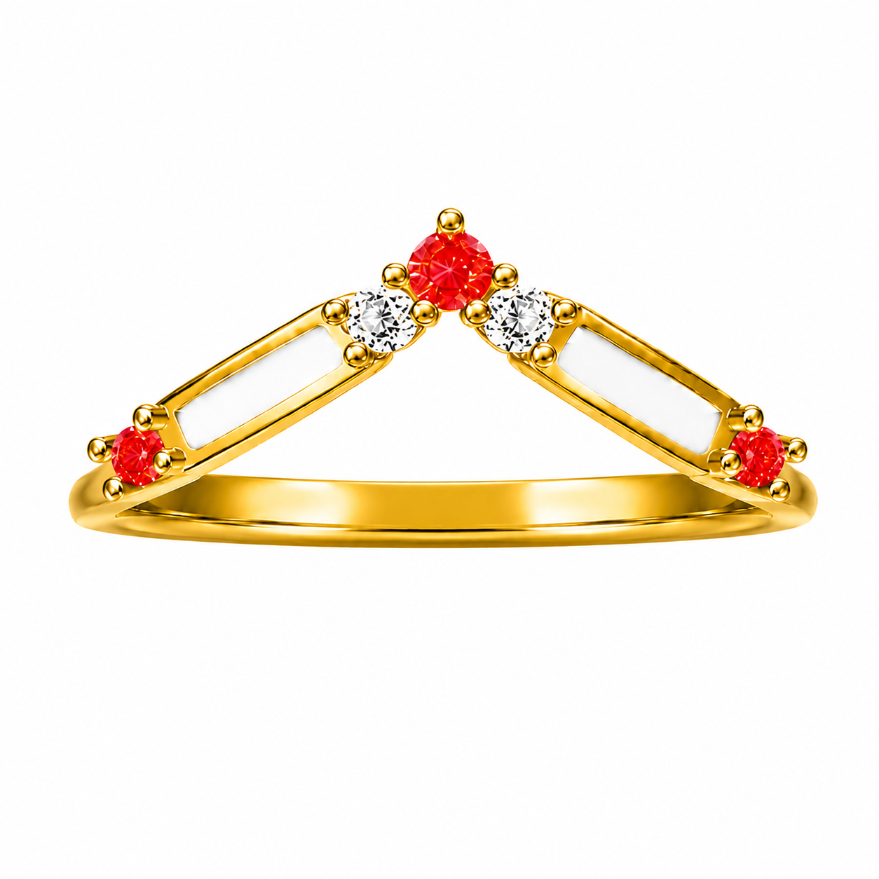 Mondscheinträne: Muttermilchring-Set aus massivem Gold