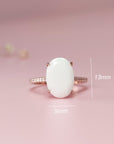 OvalSerenity: Oval Breastmilk Solid Gold Ring