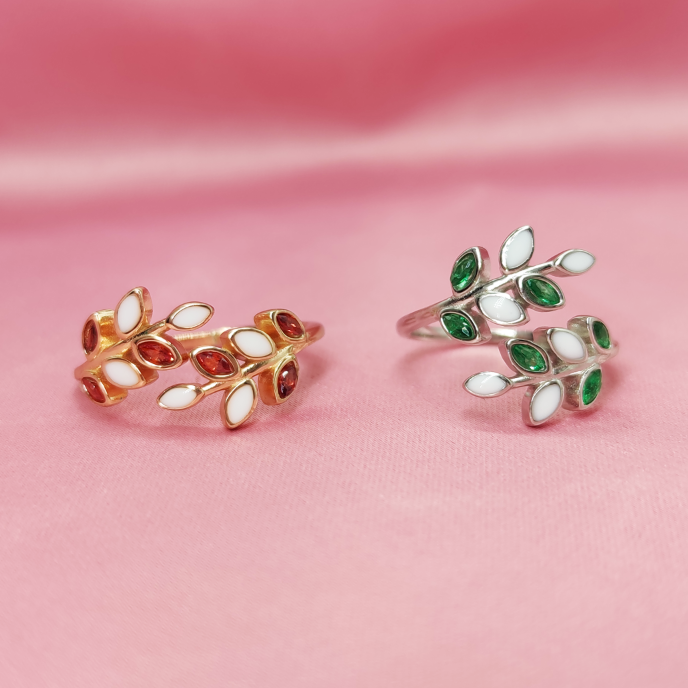 Memorial Nature-Inspired Breast Milk Ring