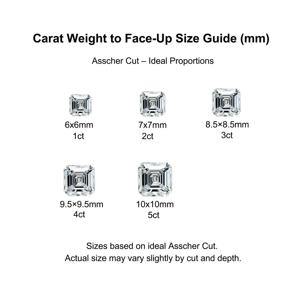 Luminous Grace: Elegant Asscher Three Stone Ring Lab-Grown Diamond Ring