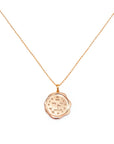 Ethereal Imprint: Solid Gold Footprint Necklace