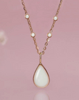 MilkyDrop: Gold Teardrop Breastmilk Necklace