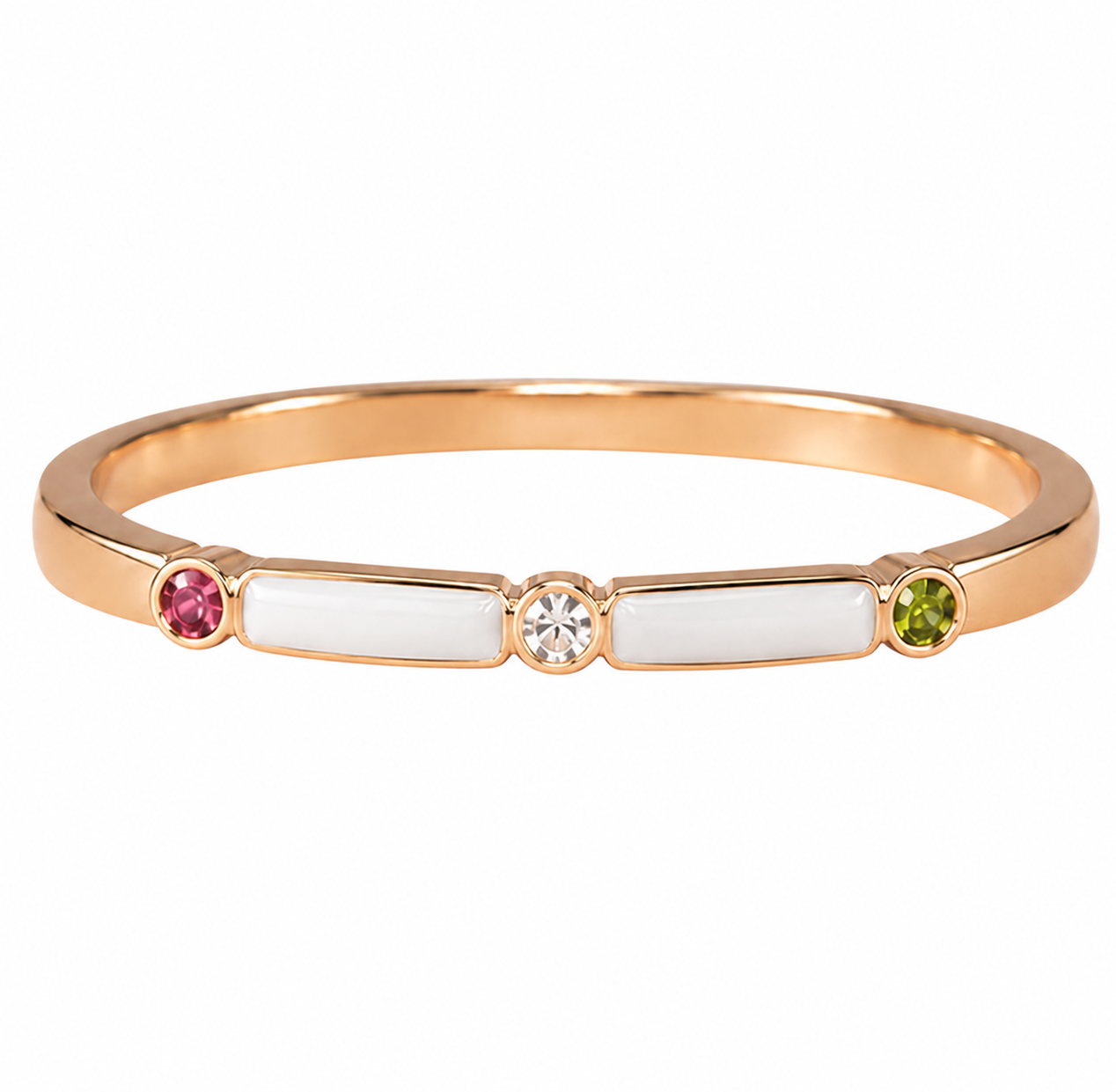 Trinity Glow: Band Birthstone Breastmilk Ring-3mm in width