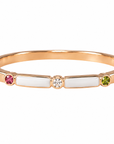 Trinity Glow: Band Birthstone Breastmilk Ring-3mm in width