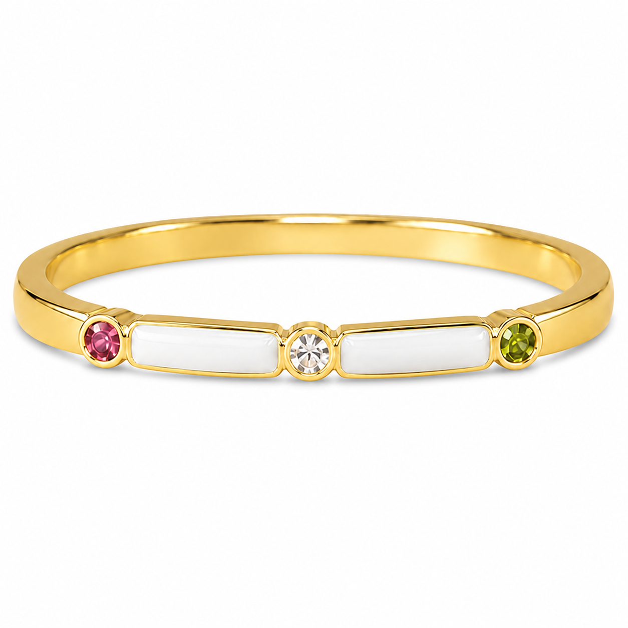 Trinity Glow: Band Birthstone Breastmilk Ring-3mm in width