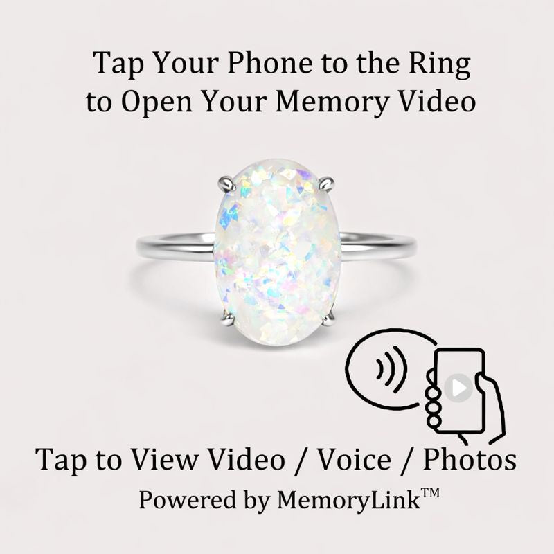 Oval Serenity: Ashes Ring (Touch of Memory)