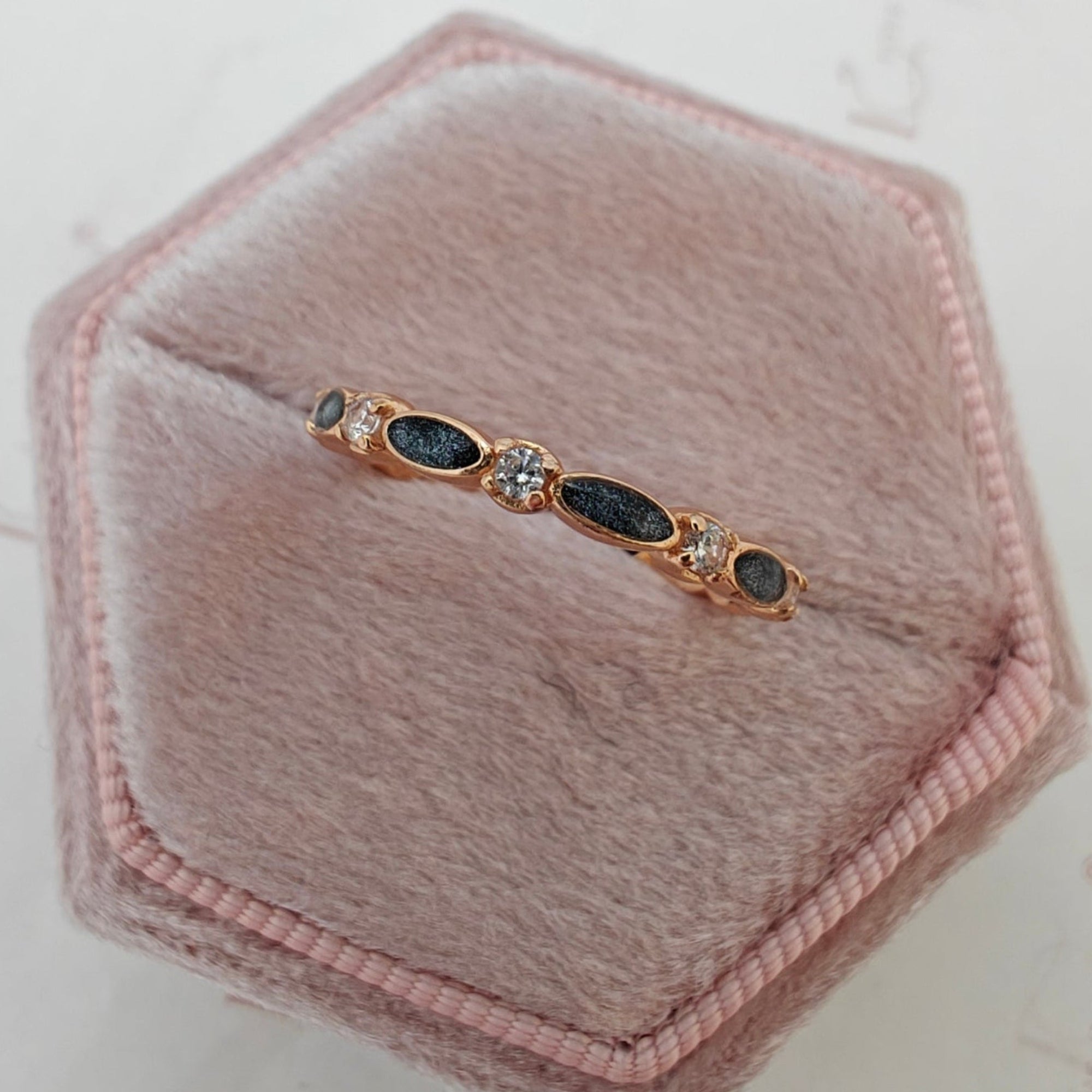 Endless Love: Full Band Birthstone Ashes Ring